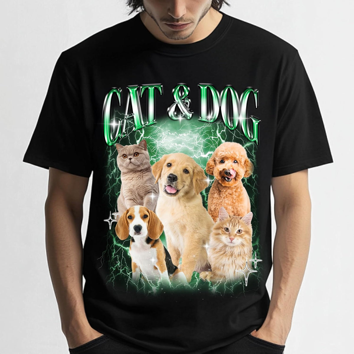 Customize Bootleg Rap Tee with Face & Text - Funny T-Shirt Gift for Boyfriend & Girlfriend