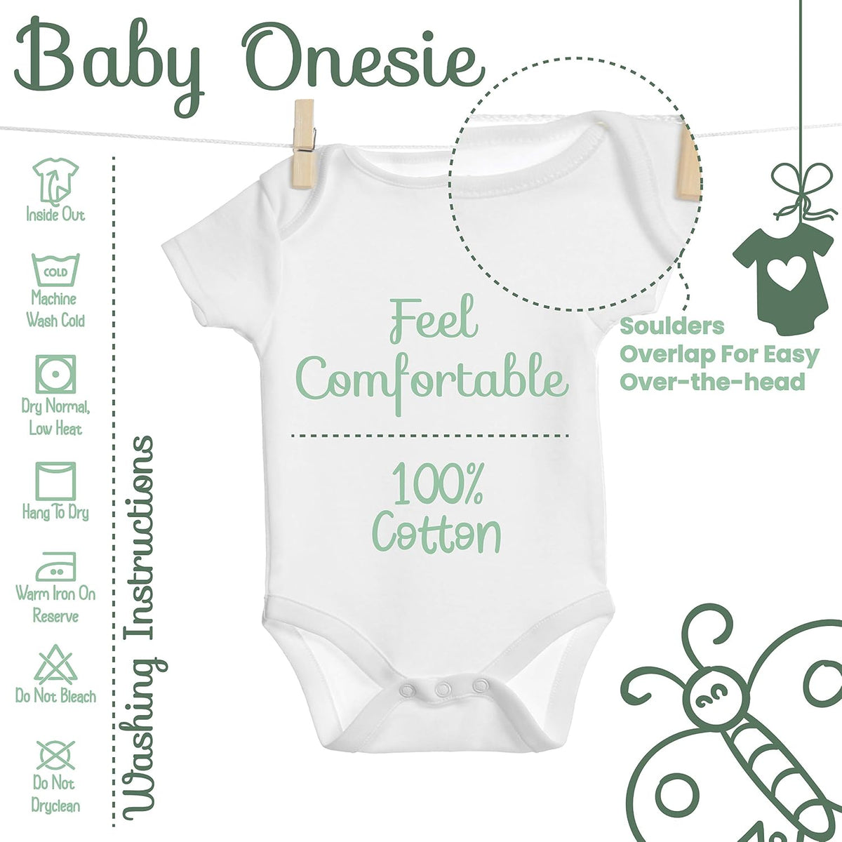 Zexpa Apparel Personalized Bodysuit for Home Coming Customized Newborn Outfit Set With Beanie