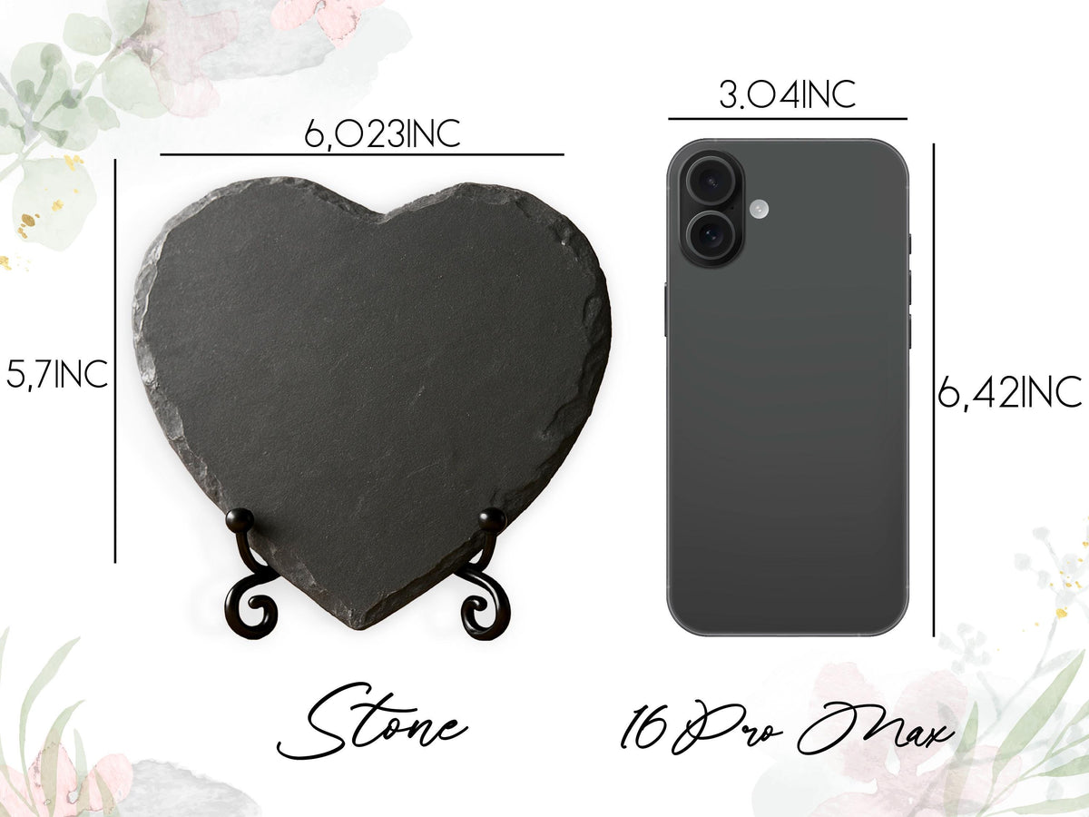 Personalized Grandma’s Garden Slate Heart, Custom Birth Month Flower Gift for Mother’s Day, Gift from Grandkids, Gardener Gift, Gift For Mom