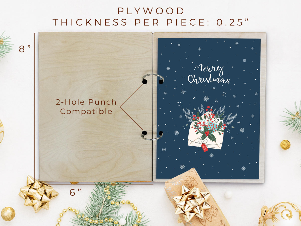 Personalized Christmas Card Holder, Cards of Christmas Past, Card Book, Cards Keepsake Storage, Christmas Card Keeper, Christmas Memory Book
