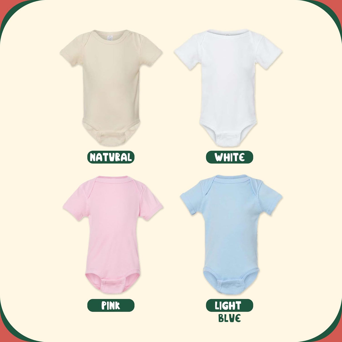 UNIQUE CUSTOM GIFTS Personalized Christmas Initial Santa Baby Onesie, Customized My Firsy Xmas Monogrammed Babys Bodysuit with Name