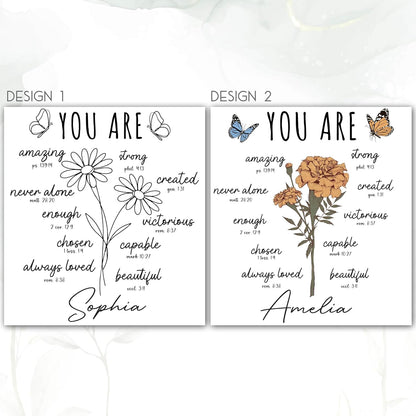 Zexpa Apparel Personalized Flower Pot for Grandma, Mom or Nana, Custom Birth Month Flower Planter with Names, Unique, Mother’s Day, Birthday or Holiday Present, Ceramic Pot