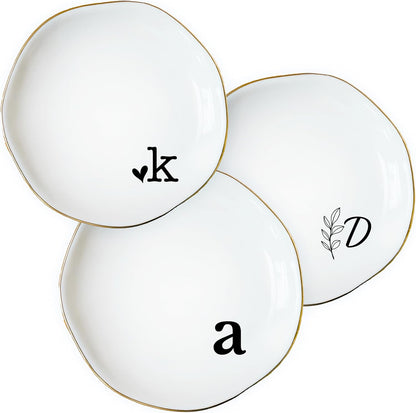 Personalized Ring Dish with Name, Custom Jewelry Tray Gift for Women, Bridesmaids, Mom, Grandma, or Best Friends