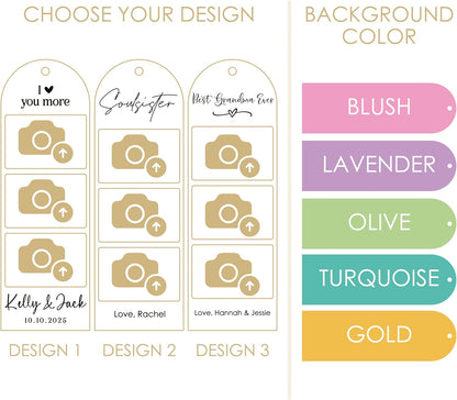 Personalized Photo Bookmark with Name, Custom 3-Photo Double-Sided Keepsake