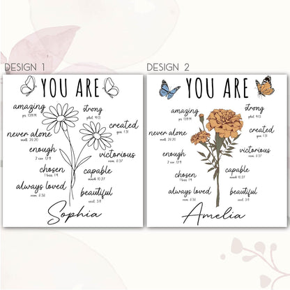 Personalized Grandma Gift - Custom Flower Pot with Names - Ceramic Planter Gift for Mom, Grandma's Garden for Grandma
