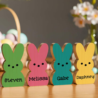 Personalized Easter Bunny Name Sign, Custom Toddler Table Decor Spring Gift