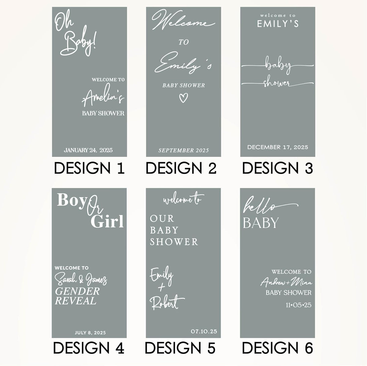 Personalized Welcome to Our Wedding Mirror Sign Decal DIY - Customized Bride and Groom Names - Lettering Elegant Happily Ever After Party Vinyl Sticker Wall Reception Decor
