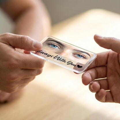 Personalized Car Visor Photo Clip – Custom Acrylic Picture Holder with Text, Gift for Dad, Mom, Husband, Wife, or Girlfriend