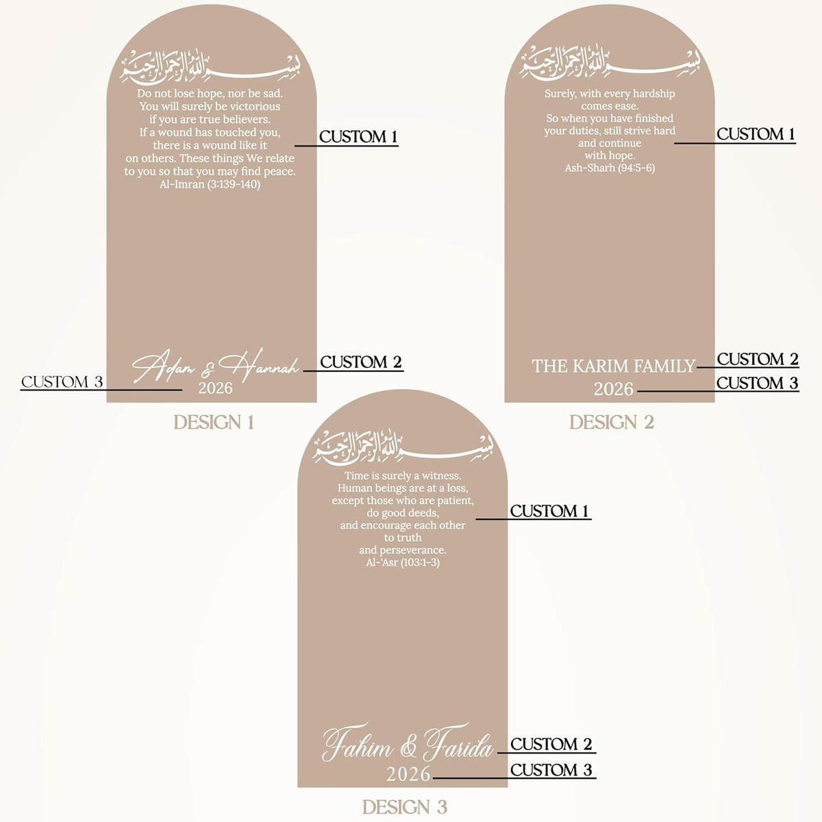 Personalized Welcome to Our Wedding Mirror Sign Decal DIY - Customized Bride and Groom Names - Lettering Elegant Happily Ever After Party Vinyl Sticker Wall Reception Decor