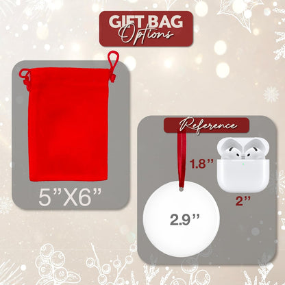 Custom Ceramic Christmas Ornaments with Photo & Names - Personalized First Married Christmas - Unique for Husband & Wife with Picture - Merry Christmas Tree Present