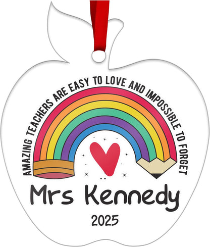 Personalized Uniform Christmas Ornaments for Nurse Doctor Vet Police Firefighter – Custom Acrylic Name Tag Occupation-Themed Xmas Tree Decorations for Family