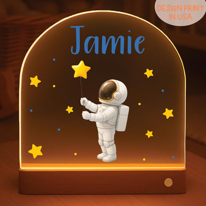 Personalized Night Light with Name, Custom LED Lamp for Boys and Girls