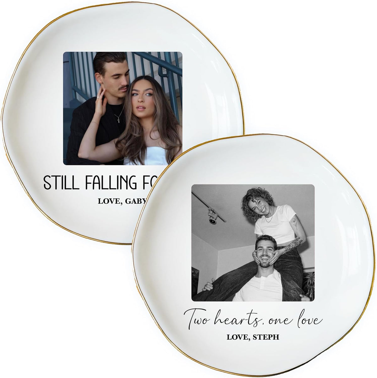 Personalized Ring Dish with Name, Custom Jewelry Tray Gift for Women, Bridesmaids, Mom, Grandma, or Best Friends