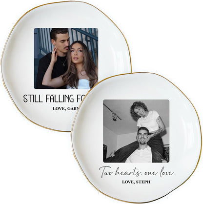Personalized Ring Dish with Name, Custom Jewelry Tray Gift for Women, Bridesmaids, Mom, Grandma, or Best Friends