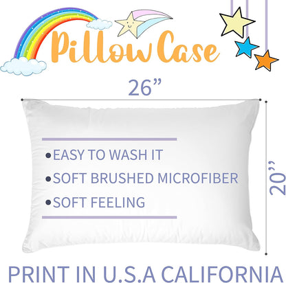 Personalized Baby Pillowcase with Name, Custom Toddler Nursery Bedding