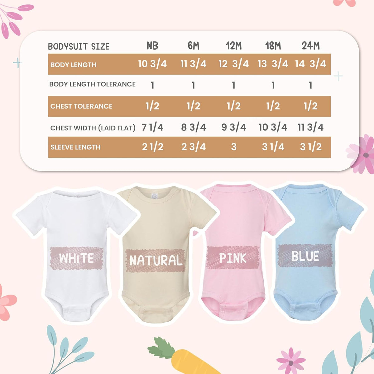 My First Easter Baby Bodysuit Personalized, Custom Name and Year Easter Outfit, Bunny and Carrot Design Infant One Piece, First Easter Keepsake Gift, Easter Photo Outfit, Spring Baby Clothes