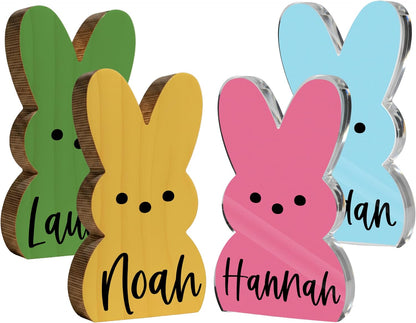 Personalized Easter Bunny Name Sign, Custom Toddler Table Decor Spring Gift