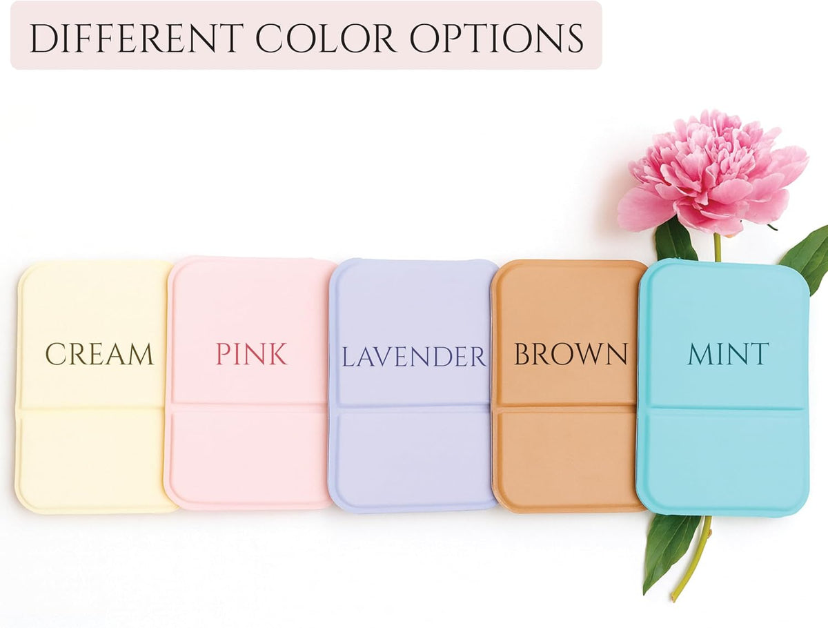 Personalized Birth Month Flower Pocket Mirror with Name - Custom Foldable Compact Travel Mirror for Women Girls – Birthday Gift for Bridesmaids, Best Friends, Mom, Daughter – 5 Colors
