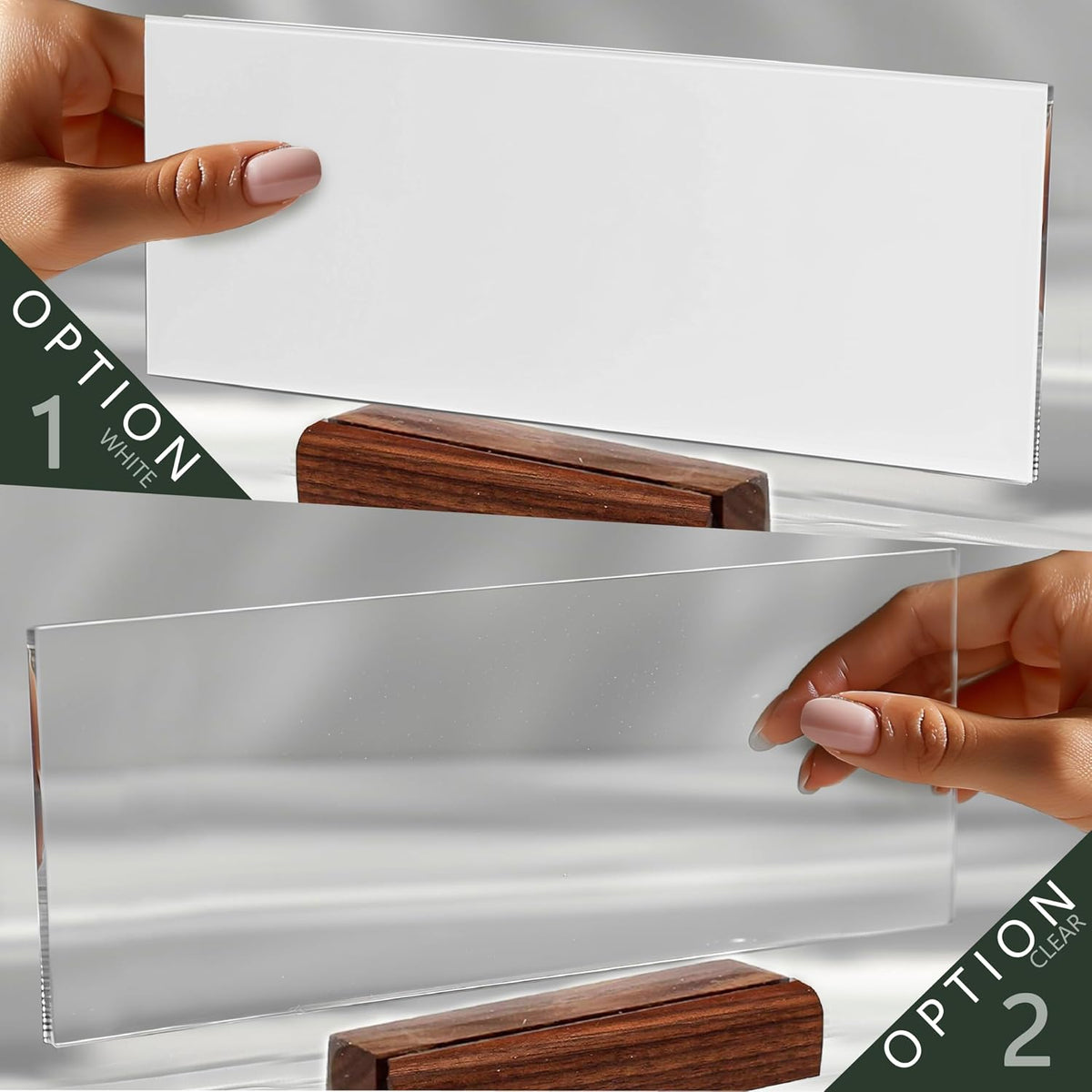 Personalized Teacher Nameplate with Name, Custom Acrylic Desk Decor Gift
