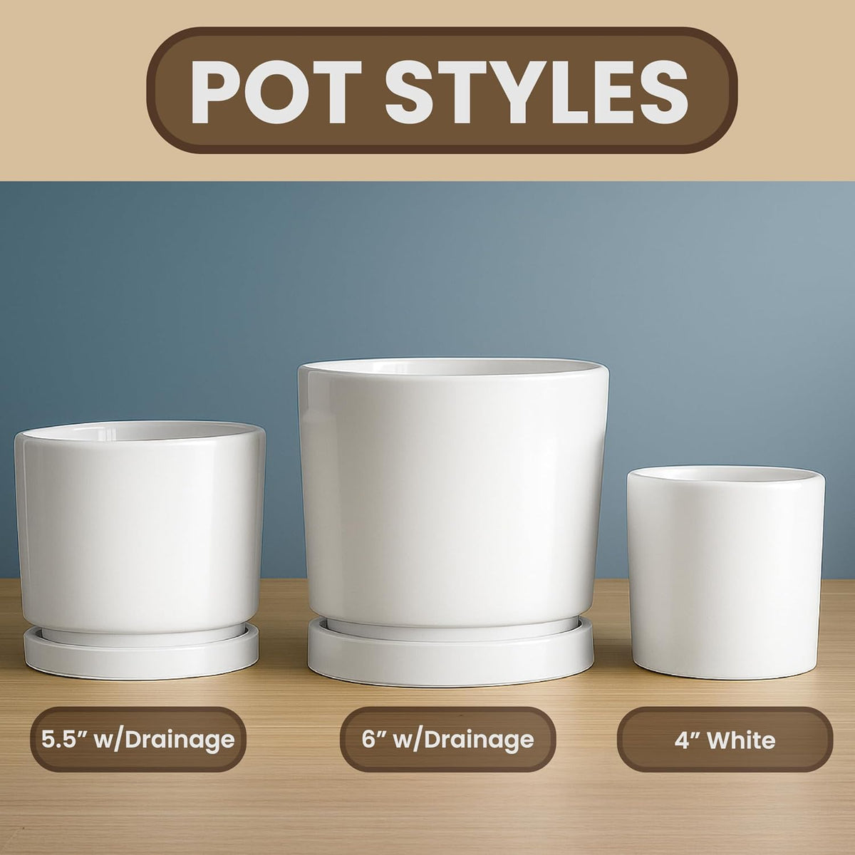 Zexpa Apparel Personalized Flower Pot for Grandma, Mom or Nana, Custom Birth Month Flower Planter with Names, Unique, Mother’s Day, Birthday or Holiday Present, Ceramic Pot