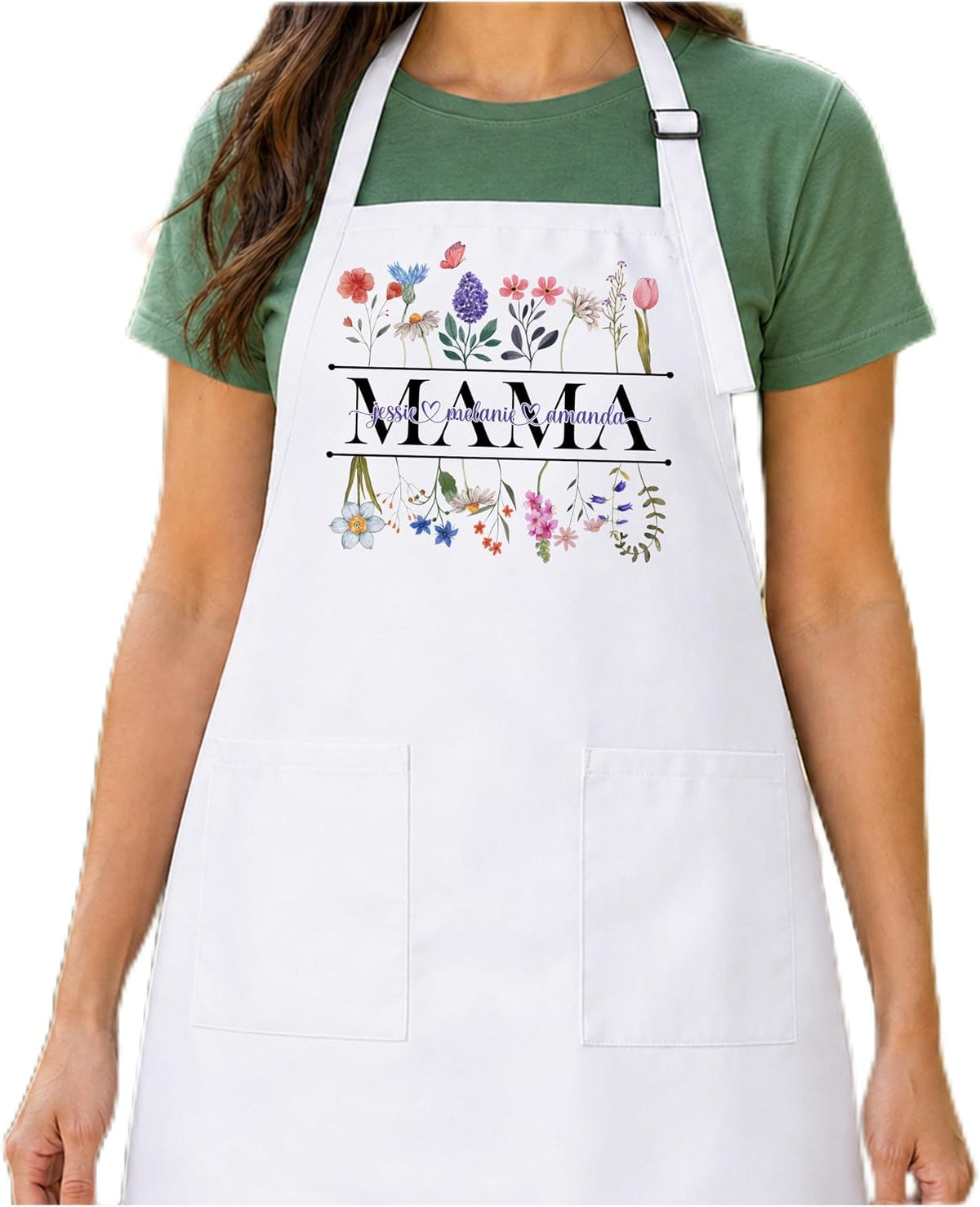 Zexpa Apparel Personalized Bakery Apron for Women with Custom Name and Logo Design, Adjustable Baking Apron