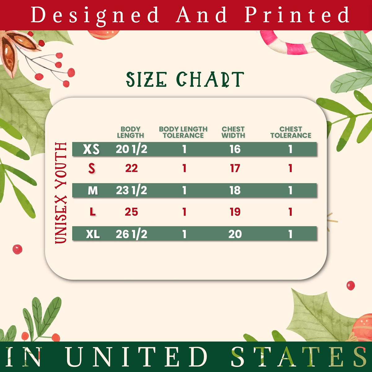 Personalized Christmas Youth T-Shirt, Custom Xmas Holiday Outfit White