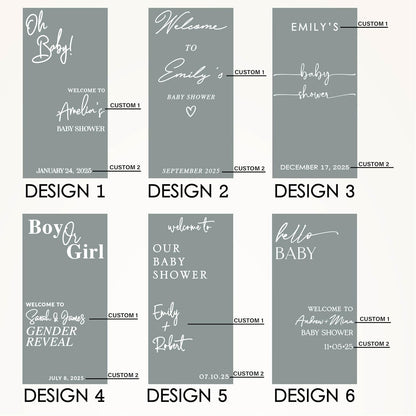 Personalized Welcome to Our Wedding Mirror Sign Decal DIY - Customized Bride and Groom Names - Lettering Elegant Happily Ever After Party Vinyl Sticker Wall Reception Decor