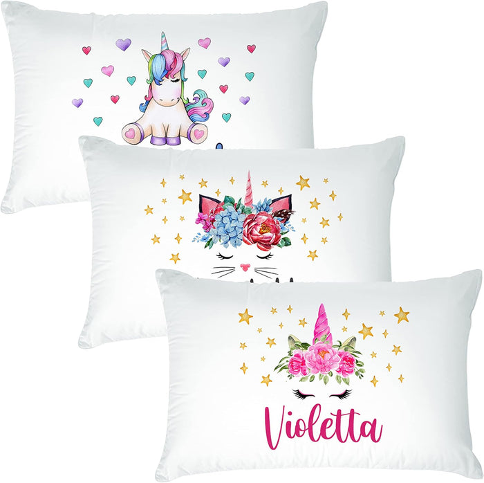 Personalized Baby Pillowcase with Name, Custom Toddler Nursery Bedding