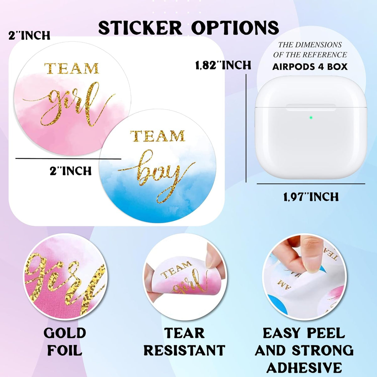 Personalized Baby Shower Mirror Decal – Custom Vinyl Sticker for Welcome Sign, Gender Reveal or Hello Baby Party – Add Name & Date – Baby Girl or Boy Shower Decoration – Mirror Not Included