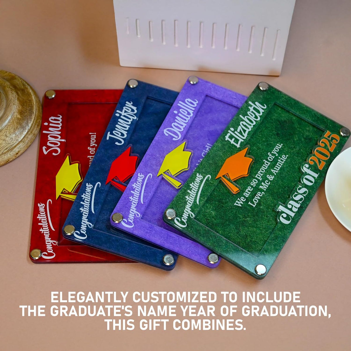 Personalized Graduation Money Holder, Custom Class of 2026 Cash Card Gift
