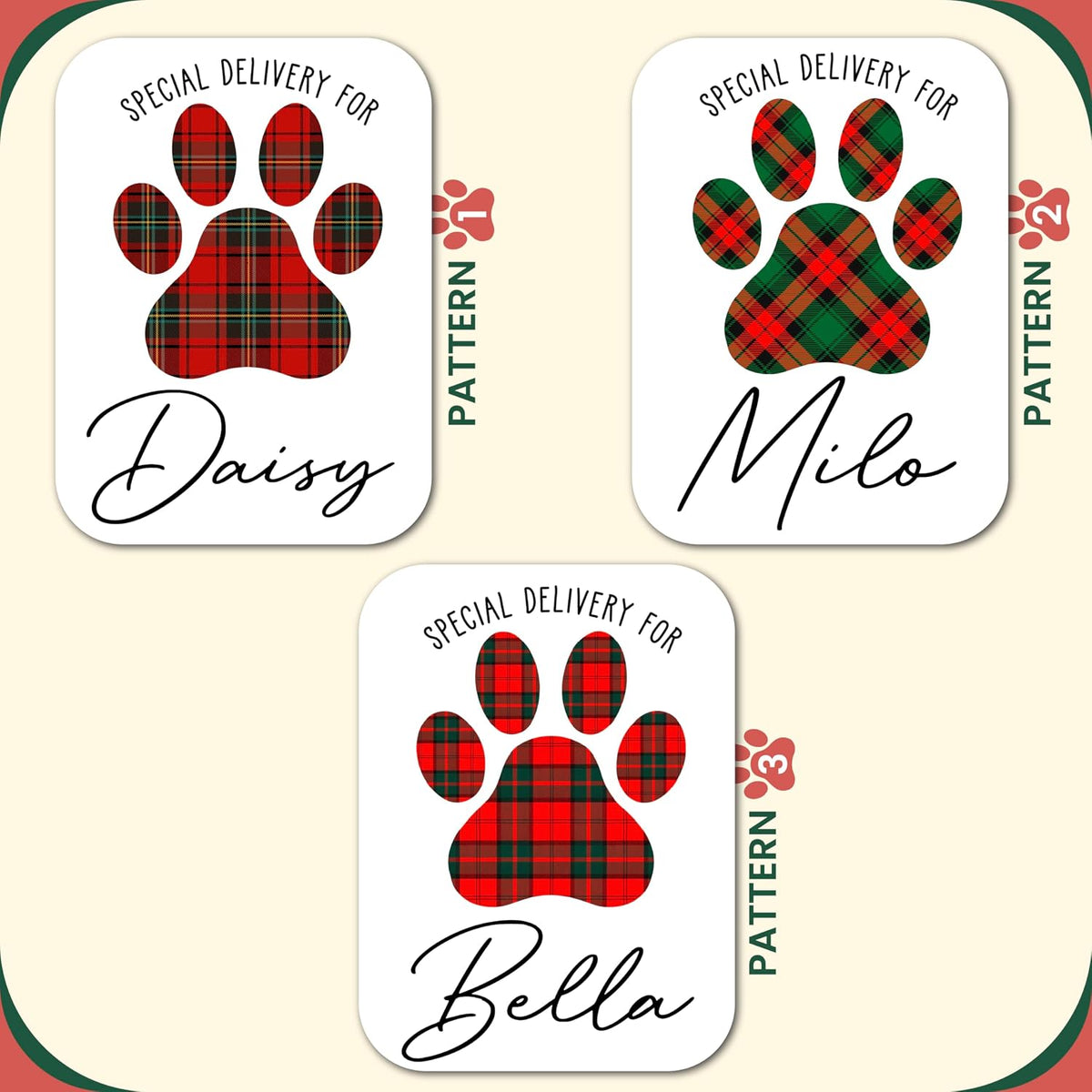 Personalized Christmas Santa Sack for Dogs and Cats, Custom Xmas Gift Pouch