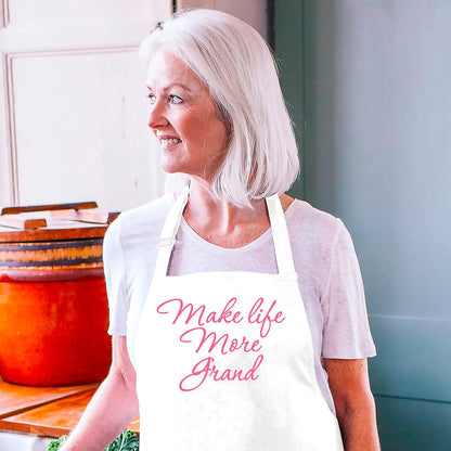 LALALA GIFT LAND Customized Kitchen Chef Apron w/Pockets - Black & White Option - 9 Font - 18 Color - Personalized Chef Apron