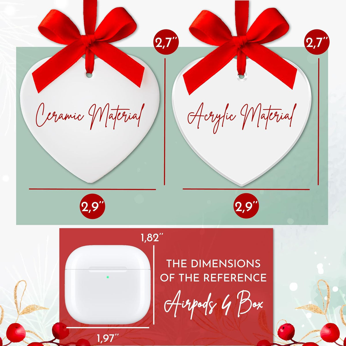 Personalized Our First Christmas as a Couple Ornament, Custom Newlywed Gift