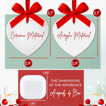 Personalized Our First Christmas as a Couple Ornament, Custom Newlywed Gift