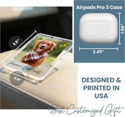 Personalized Car Visor Photo Clip – Custom Acrylic Picture Holder with Text, Gift for Dad, Mom, Husband, Wife, or Girlfriend