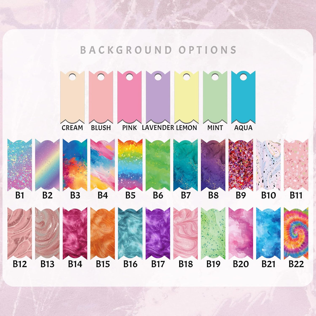 Personalized Tumbler Name Tag - Custom Drink Cup ID Tags for H2O Quencher - Customized Name Stickers for Mugs - Bright Colors & Fun Patterns - Ideal Gift for Family and Friends