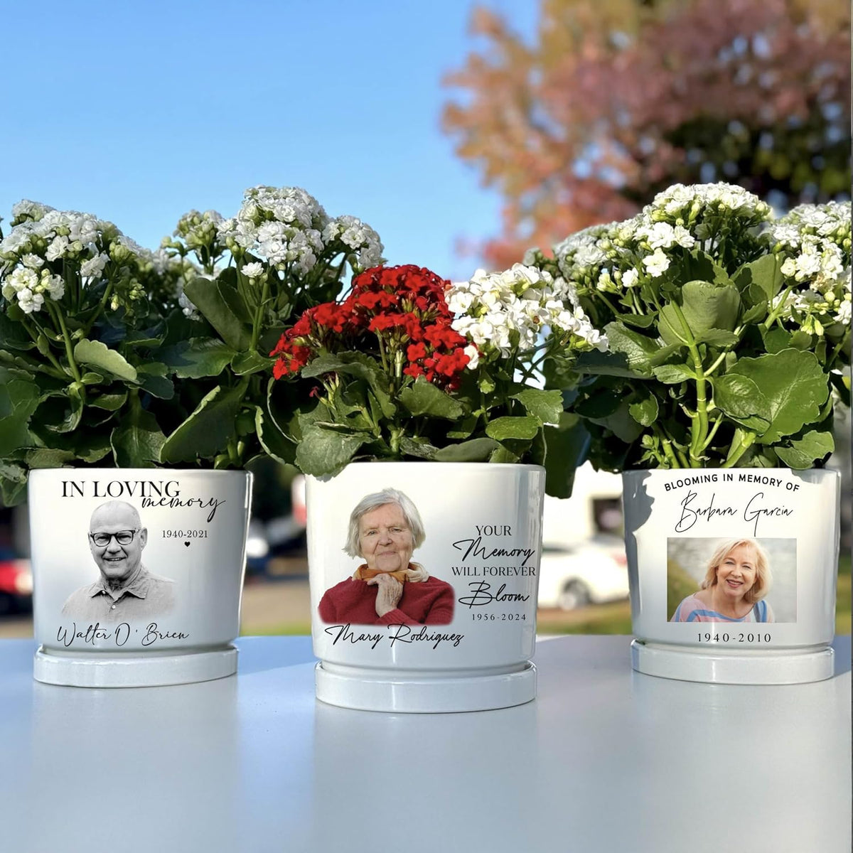 Personalized Grandma Gift - Custom Flower Pot with Names - Ceramic Planter Gift for Mom, Grandma's Garden for Grandma