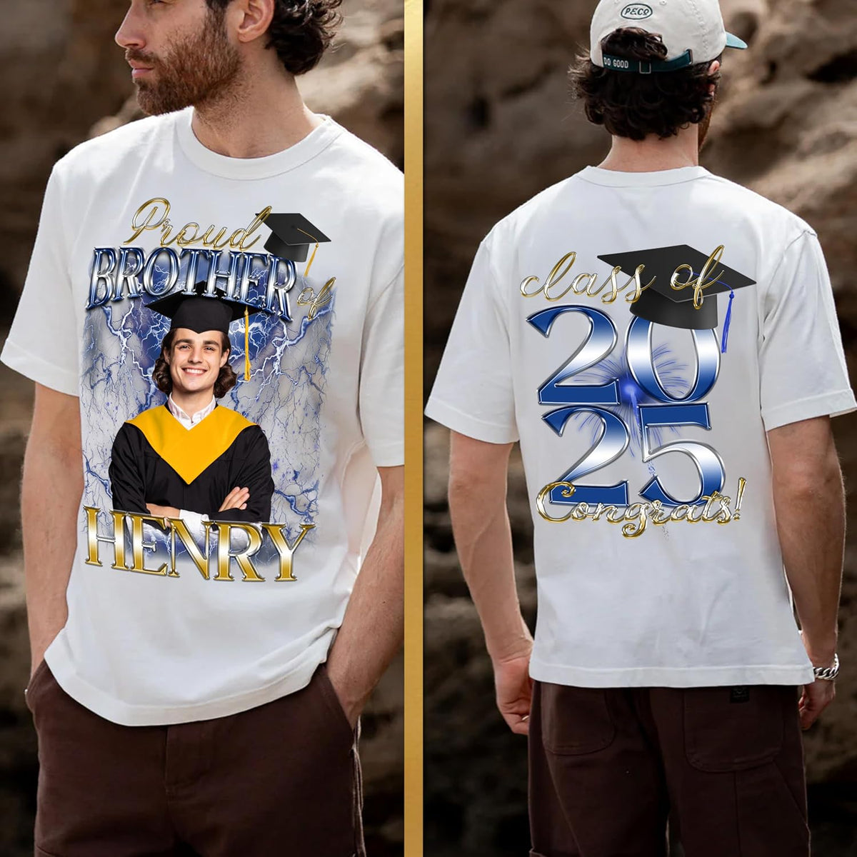 Personalized Graduation Family Shirt, Custom Proud Mom Dad Graduate Tee