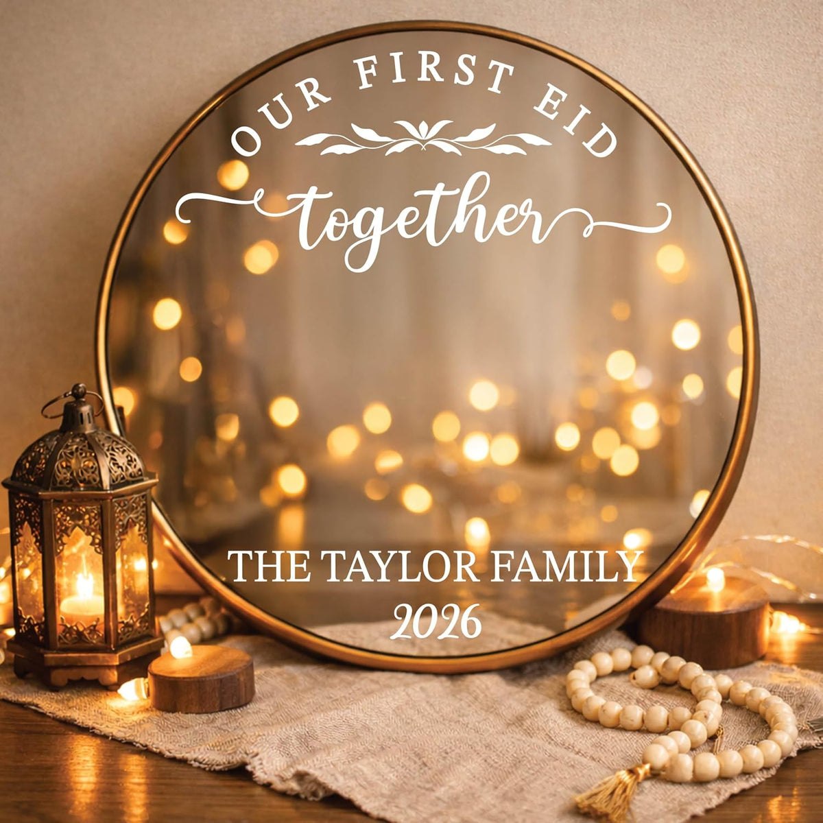 Personalized DIY Wedding Mirror Welcome Sign Decal - Custom Vinyl Sticker with Bride & Groom Names - Elegant Lettering for Bridal Shower, Reception Wall Decor, Event Signage