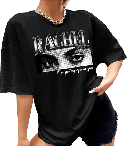 Custom Eyes Name T-Shirt - Personalized Photo Tee with Eye Design and Text - Shirt for Men & Women - Multiple Colors, Sizes & Font - Gift for Birthdays, Valentine's Day, Christmas