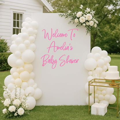 Personalized Name Wall Decal for Kids Room or Nursery – Custom Vinyl Sticker for Baby Room Walls, Mirrors, Metal & Hard Surfaces – Cute Custom Name Decor for Baby Shower or Birthday Gift
