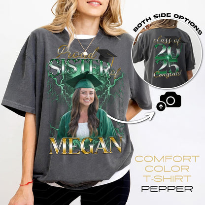 Personalized Graduation Family Shirt, Custom Proud Mom Dad Graduate Tee