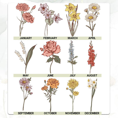 Zexpa Apparel Personalized Flower Pot for Grandma, Mom or Nana, Custom Birth Month Flower Planter with Names, Unique, Mother’s Day, Birthday or Holiday Present, Ceramic Pot