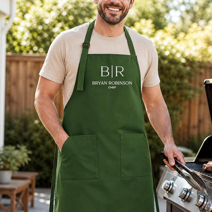 Zexpa Apparel Personalized Bakery Apron for Women with Custom Name and Logo Design, Adjustable Baking Apron