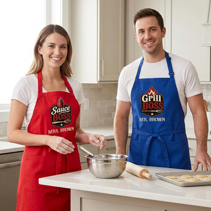 Zexpa Apparel Personalized Bakery Apron for Women with Custom Name and Logo Design, Adjustable Baking Apron
