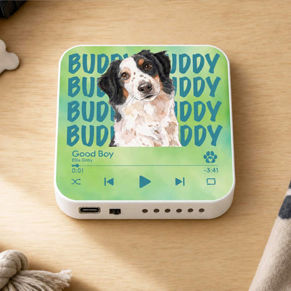Custom Baby Heartbeat Music Fridge Magnet with Ultrasound Photo and Name