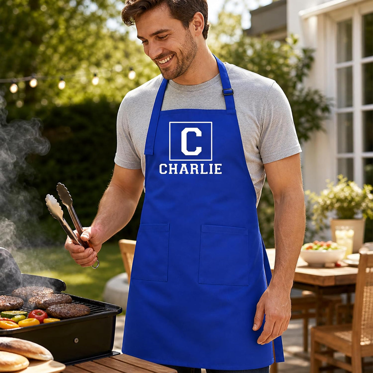 Zexpa Apparel Personalized Bakery Apron for Women with Custom Name and Logo Design, Adjustable Baking Apron