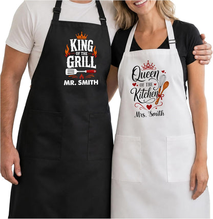 Zexpa Apparel Personalized Bakery Apron for Women with Custom Name and Logo Design, Adjustable Baking Apron