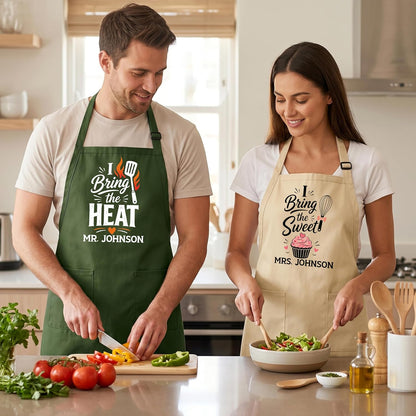 Zexpa Apparel Personalized Bakery Apron for Women with Custom Name and Logo Design, Adjustable Baking Apron