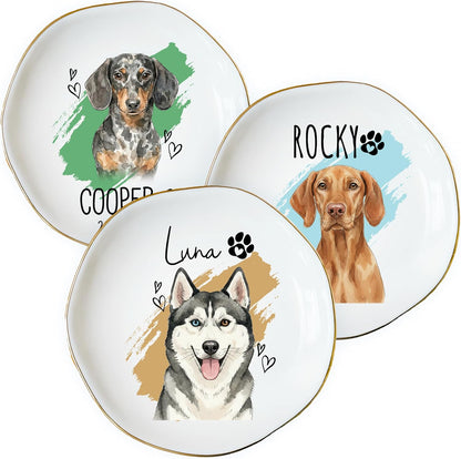 Personalized Ring Dish with Name, Custom Jewelry Tray Gift for Women, Bridesmaids, Mom, Grandma, or Best Friends